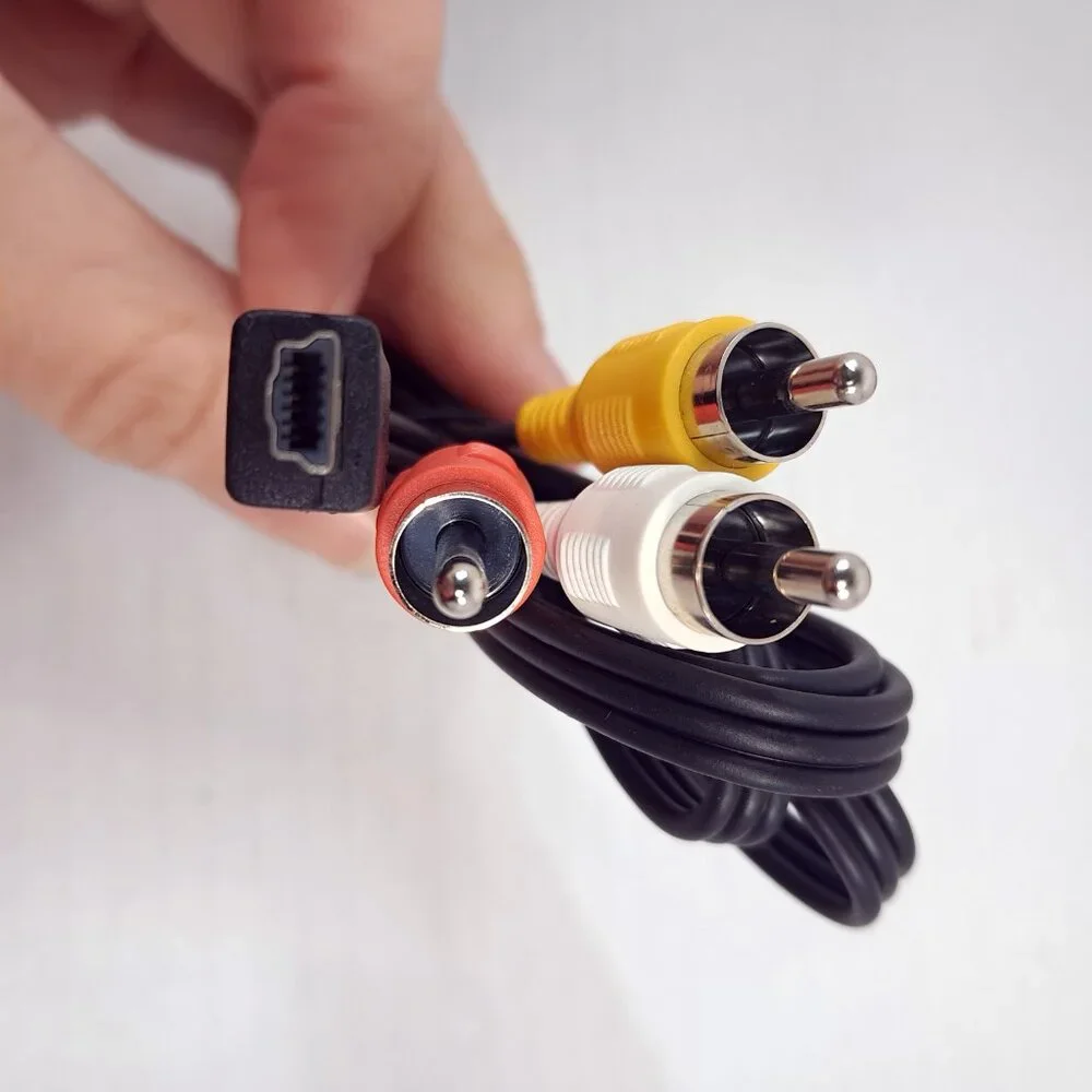 Canon AVC-DC400ST Mini USB to 3-RCA Male Audio/Video Breakout Cable cord OEM‎